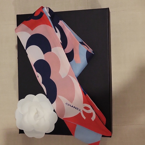Chanel Multicolor Silk Scarf - Picture 3 of 4